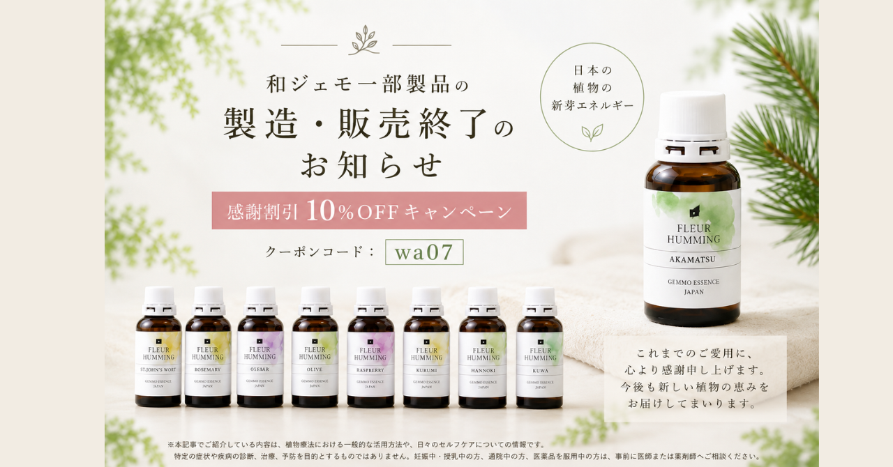 和ジェモ一部製品 在庫がなくなり次第販売終了のお知らせ｜感謝割引10